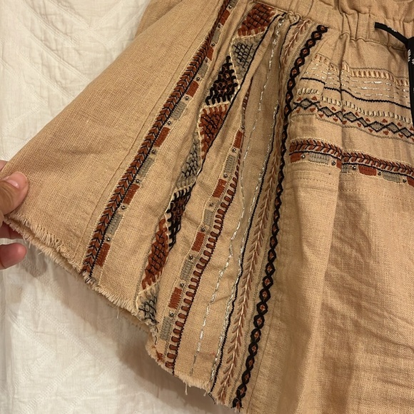 NWOT Free People Undertow Embroidered Shorts - Picture 7 of 9